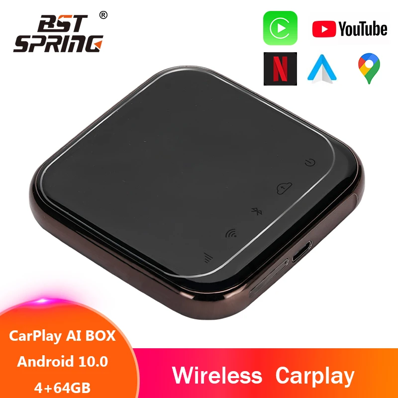 Carplay AI Box Android 10.0 4G/64G Support HD Output Wireless Android Auto/Wwireless Carplay 2.4G 5G Wifi Built In GPS
Carplay AI Box Android 10.0 4G/64G Support HD Output Wireless Android Auto/Wwireless Carplay 2.4G 5G Wifi Built In GPS