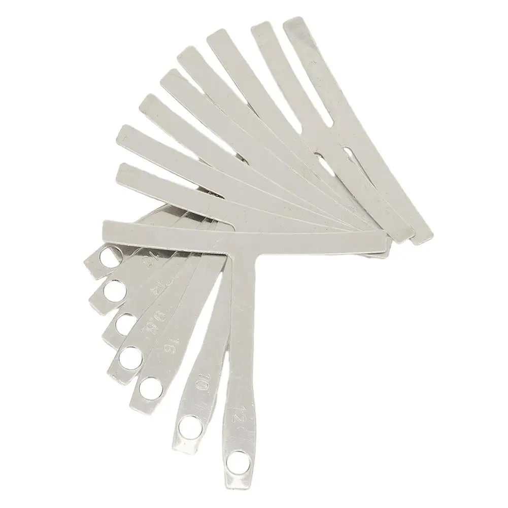 66*70mm Understring Radius Gauge 9Pcs Guitar Neck Notched Straight Edge Builder Measure Silver Stainless Steel Durable
66*70mm Understring Radius Gauge 9Pcs Guitar Neck Notched Straight Edge Builder Measure Silver Stainless Steel Durable