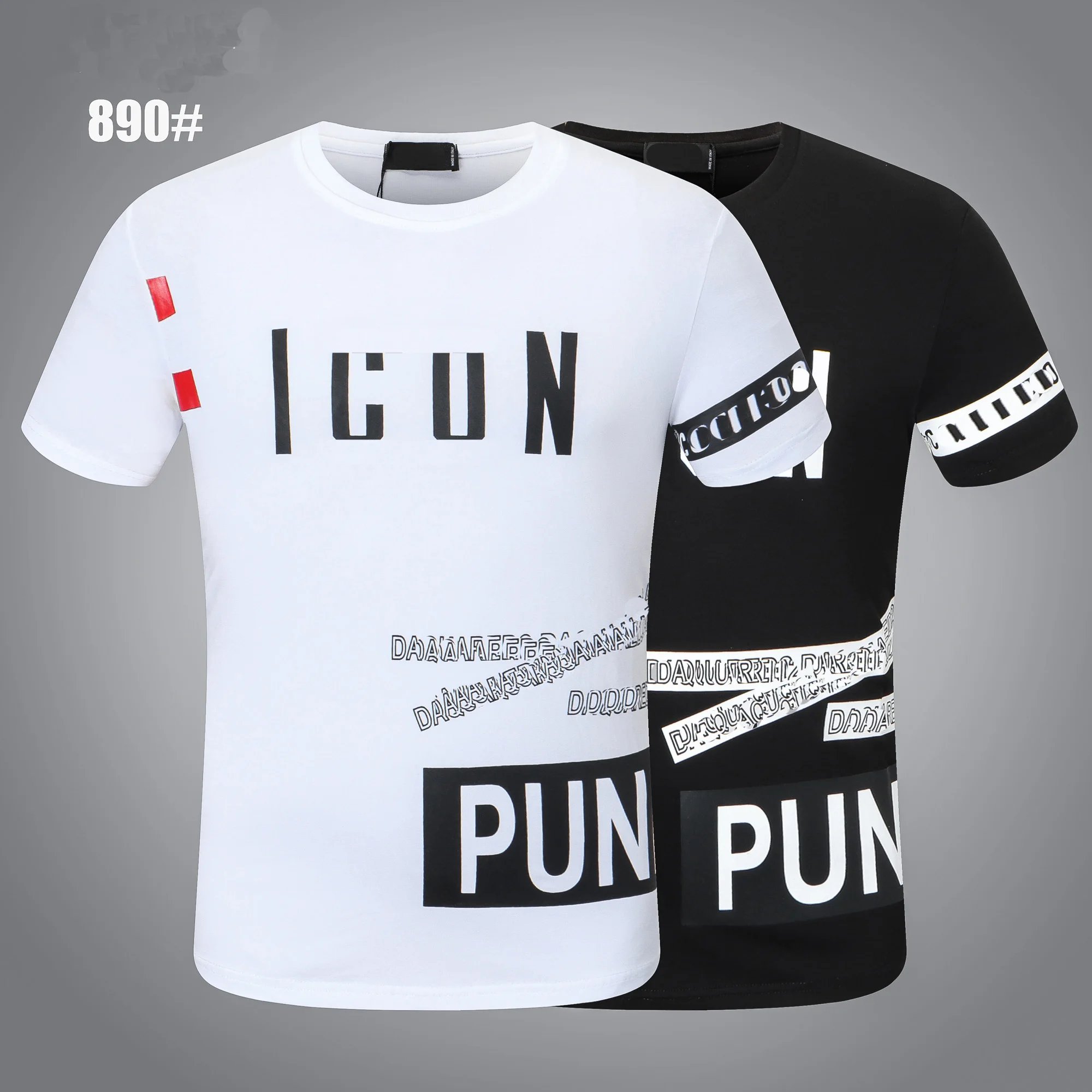 Новинка 2021, итальянская Модная брендовая мужская футболка с усовершенствованным принтом и коротким рукавом, 890 
Новинка 2021, итальянская Модная брендовая мужская футболка с усовершенствованным принтом и коротким рукавом, 890