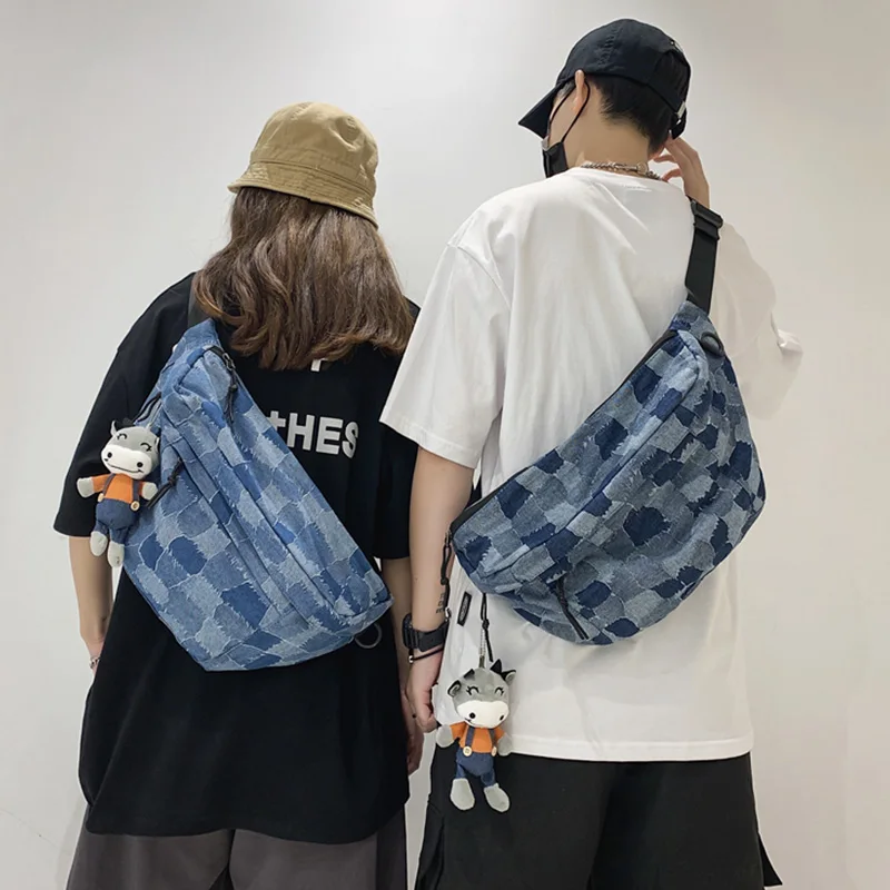 Качественная джинсовая нагрудная сумка, уличный тренд унисекс, вместительная уличная сумка через плечо в стиле хип-хоп
Качественная джинсовая нагрудная сумка, уличный тренд унисекс, вместительная уличная сумка через плечо в стиле хип-хоп