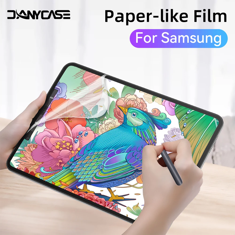 

Paper Like Screen Protector Film For Samsung Galaxy Tab S6 Lite A8 A7Lite S9 S8 S7 S6 S5E A10.1 A10.5 Matte PET Painting Write
