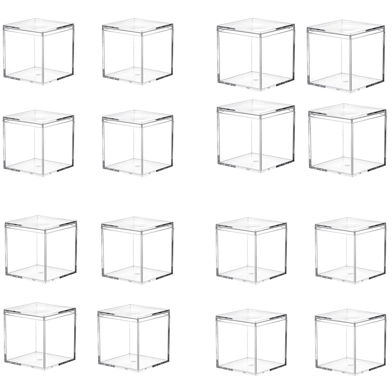 Clear Plastic 4 Pack Plastic Square Cube Containers With Lid Storage Box For Candy Pill And Tiny Jewelry
Clear Plastic 4 Pack Plastic Square Cube Containers With Lid Storage Box For Candy Pill And Tiny Jewelry