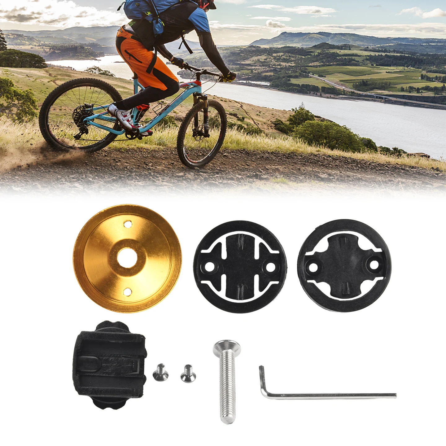 MTB Road Bike Bicycle Computer Mount Holder Stem Top Cap 1 Set Bike Bracket Aluminum Alloy+Plastic For GARMIN/Bryton/Cateye
MTB Road Bike Bicycle Computer Mount Holder Stem Top Cap 1 Set Bike Bracket Aluminum Alloy+Plastic For GARMIN/Bryton/Cateye