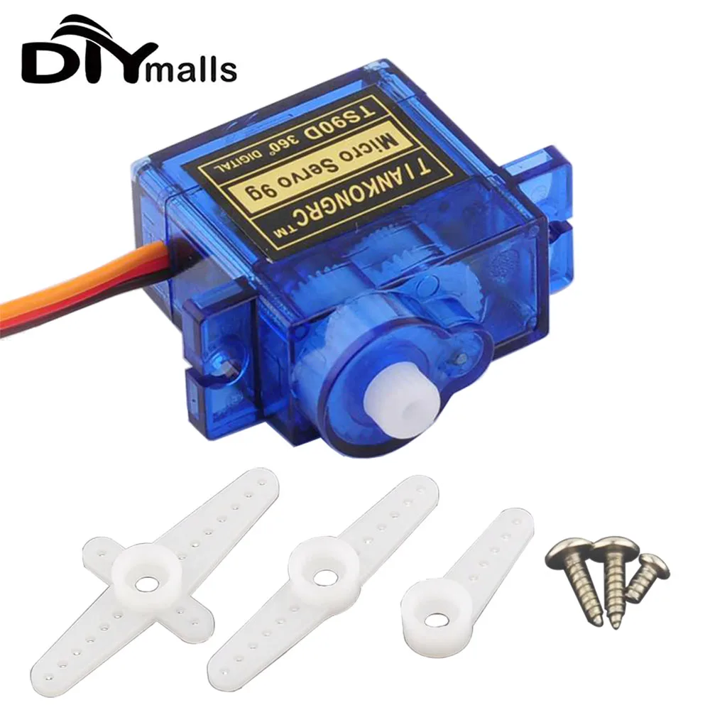 TS90D Micro 9g Digital Servo SG90 Servo 360 Degrees Continuous Rotation Mini Servo for RC Car Toy Airplane
TS90D Micro 9g Digital Servo SG90 Servo 360 Degrees Continuous Rotation Mini Servo for RC Car Toy Airplane