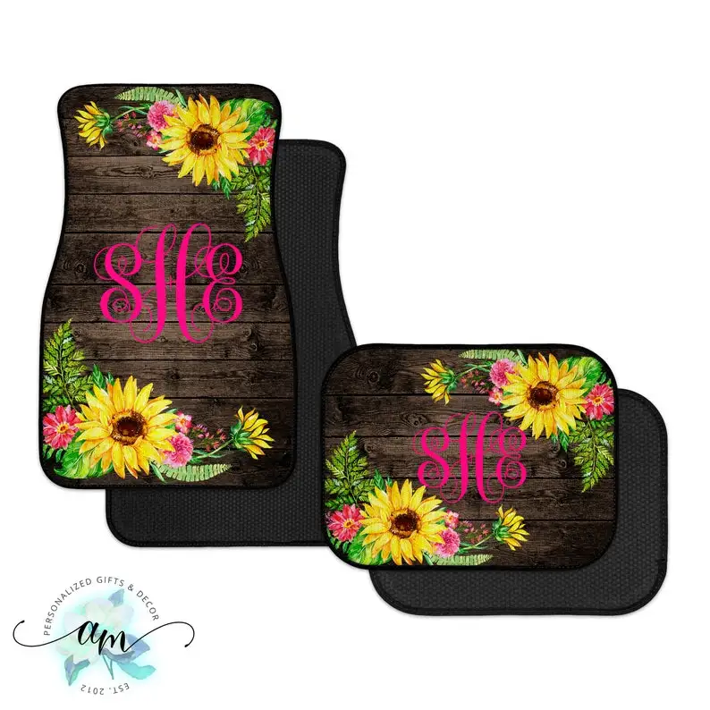 Personalized Car Mats Sunflower Car Mats Car and Auto Accessories, SUV and Truck Floor Mats Gifts for Her
Personalized Car Mats Sunflower Car Mats Car and Auto Accessories, SUV and Truck Floor Mats Gifts for Her