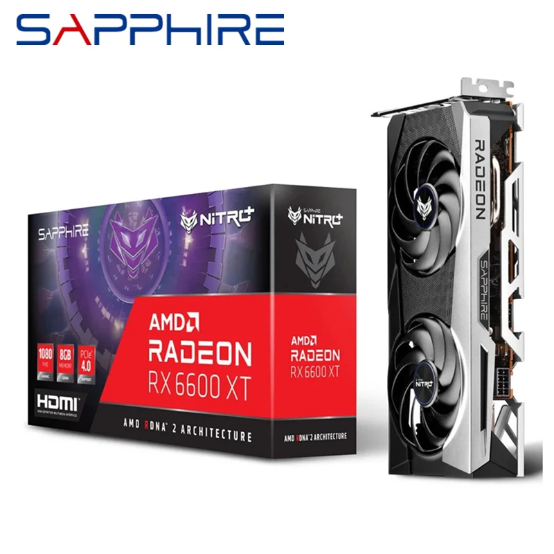 Sapphire RX6600 XT 6600XT 8GB Nitro + Video Card GPU AMD Radeon RX6600XT RX6600 Graphics Cards Desktop PC Computer Mining New
Sapphire RX6600 XT 6600XT 8GB Nitro + Video Card GPU AMD Radeon RX6600XT RX6600 Graphics Cards Desktop PC Computer Mining New