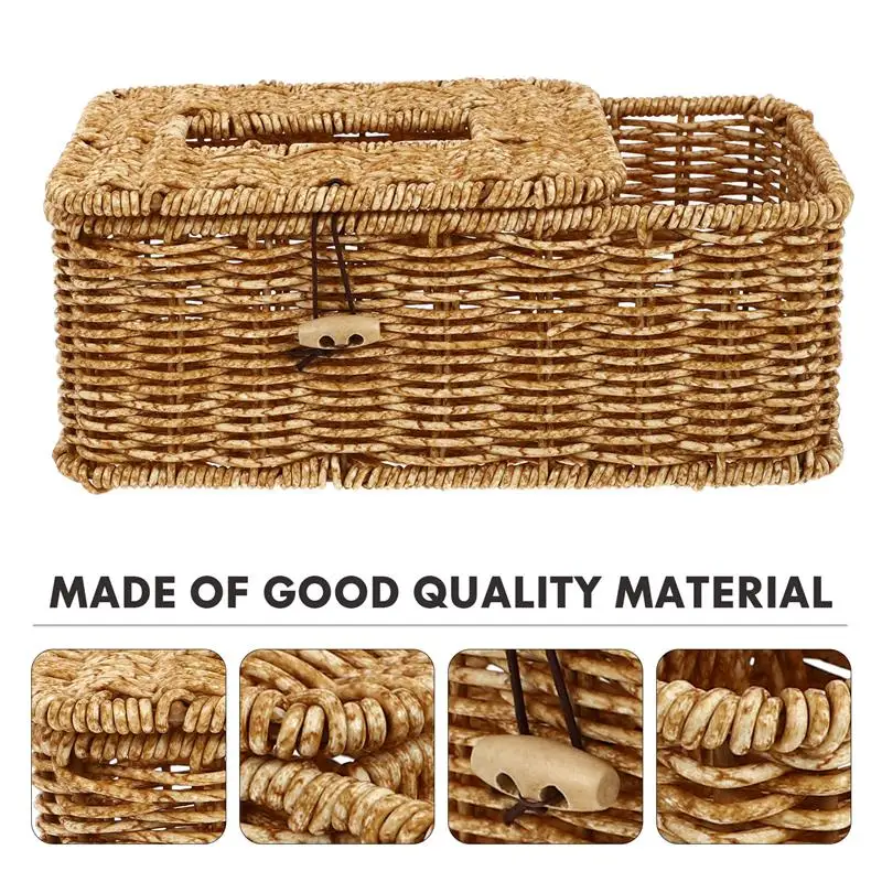 Box Tissue Cover Holder Napkin Woven Organizer Paper Square Storage Decorative Basket Rectangular Home Control Remote Rustic
Box Tissue Cover Holder Napkin Woven Organizer Paper Square Storage Decorative Basket Rectangular Home Control Remote Rustic