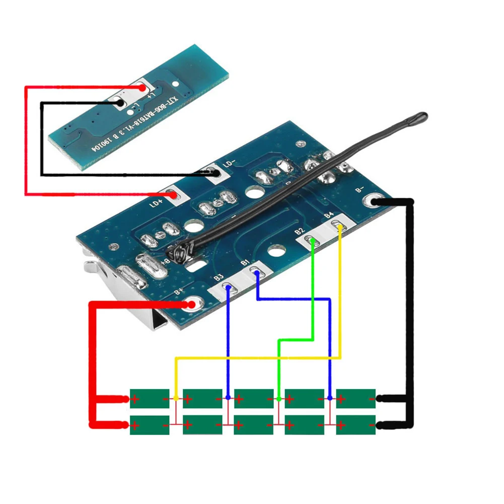 Li-ion Battery Case PCB Circuit Board Replacement Battery Housing Case Cover Kit For Bosch 18V Li-ion Battery Power Tool Parts
Li-ion Battery Case PCB Circuit Board Replacement Battery Housing Case Cover Kit For Bosch 18V Li-ion Battery Power Tool Parts