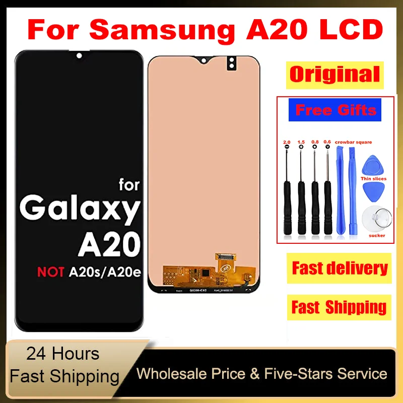 Оригинальный ЖК-дисплей 6,4 дюйма для Samsung Galaxy A20 A205 SM-A205F A205FN, ЖК-дисплей с сенсорным экраном и дигитайзером в сборе, замена
Оригинальный ЖК-дисплей 6,4 дюйма для Samsung Galaxy A20 A205 SM-A205F A205FN, ЖК-дисплей с сенсорным экраном и дигитайзером в сборе, замена