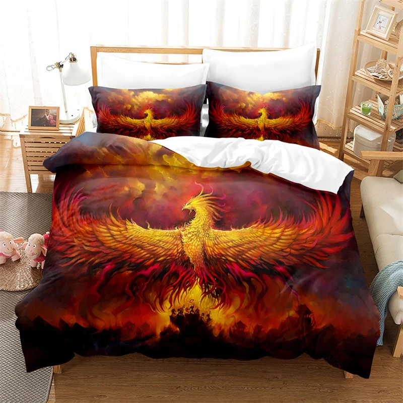 Flaming Phoenix Duvet Cover Full Queen Phoenix Nirvana Fired Volcano Bedding Set Microfiber Comforter Cover For Teen Adult Decor
Flaming Phoenix Duvet Cover Full Queen Phoenix Nirvana Fired Volcano Bedding Set Microfiber Comforter Cover For Teen Adult Decor