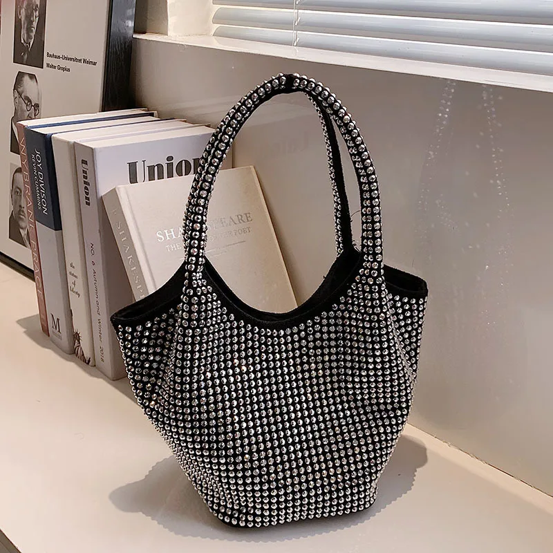 Fashion Rhinestone Evening Bag for Women Shouder Bag Large Caapcity Diamond Handbag Casual Big Shopping Totes Underarm Bag 2022
Fashion Rhinestone Evening Bag for Women Shouder Bag Large Caapcity Diamond Handbag Casual Big Shopping Totes Underarm Bag 2022
