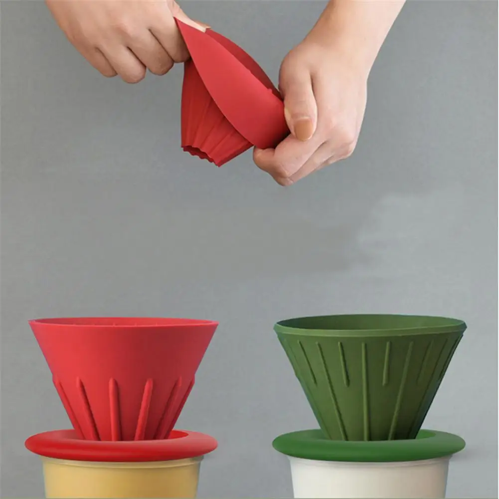 Collapsible Reusable Silicone Coffee Dripper- Filter Cone Coffee Drip Filter Cup Outdoors 1-2 People Coffee Dripper Filter Cup
Collapsible Reusable Silicone Coffee Dripper- Filter Cone Coffee Drip Filter Cup Outdoors 1-2 People Coffee Dripper Filter Cup