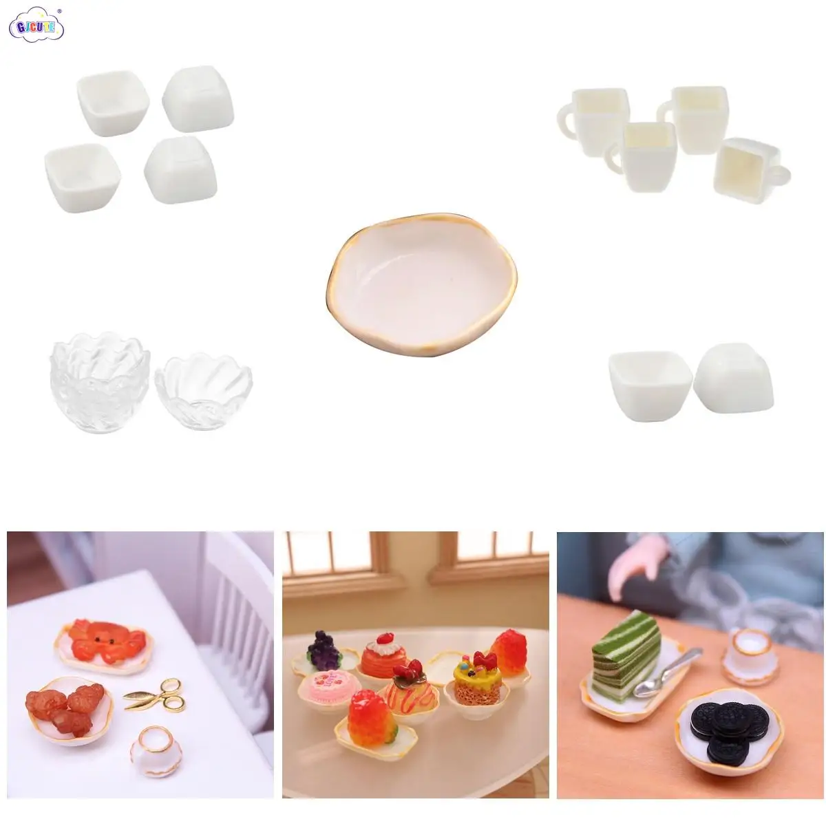 1:12 Dollhouse Miniature Lace Bowl Square Soup Bowl Vegetable Bowl Tableware Model Home Kitchen Living Scene Decor Toys
1:12 Dollhouse Miniature Lace Bowl Square Soup Bowl Vegetable Bowl Tableware Model Home Kitchen Living Scene Decor Toys