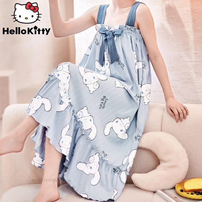 Sanrio Cinnamoroll Mickey Pyjamas Dresses Women Summer Cotton Cartoon Pajamas Nightgowns Sleepwear Home Y2k Kawaii Nightdress
Sanrio Cinnamoroll Mickey Pyjamas Dresses Women Summer Cotton Cartoon Pajamas Nightgowns Sleepwear Home Y2k Kawaii Nightdress