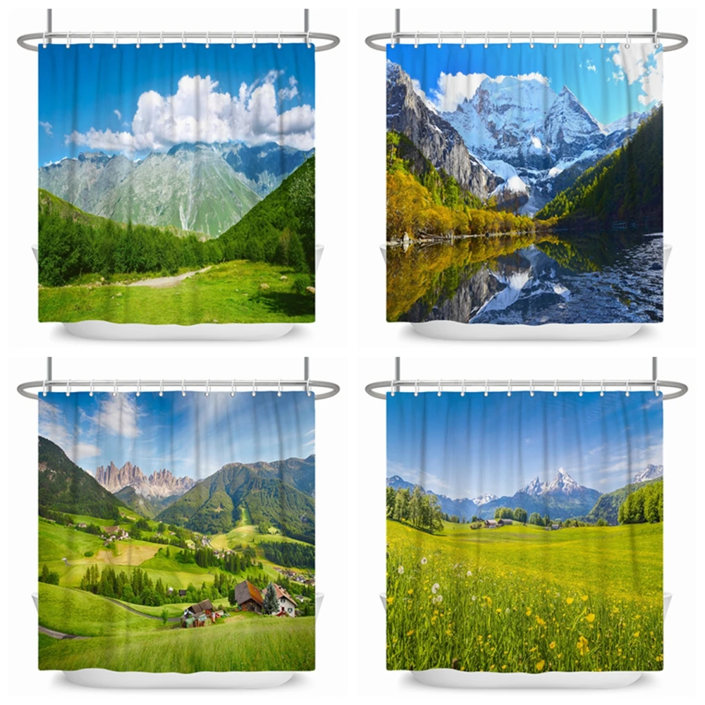 Blue Sky Grassland Natural Scenery White Clouds Shower Curtain 3D Printing Home Bathroom Decoration Waterproof Curtain with Hook
Blue Sky Grassland Natural Scenery White Clouds Shower Curtain 3D Printing Home Bathroom Decoration Waterproof Curtain with Hook