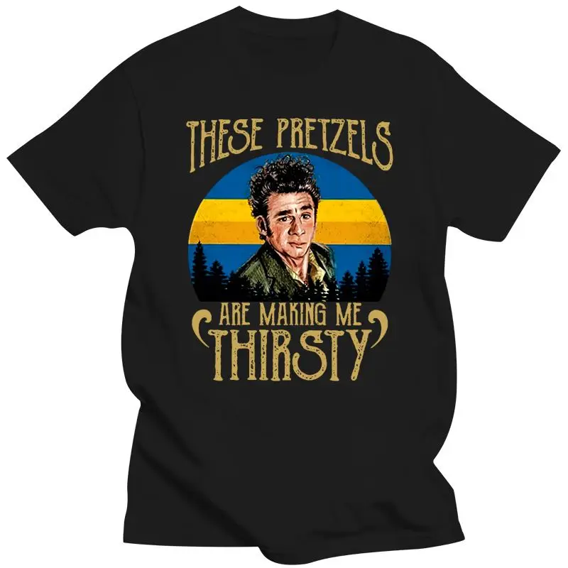 Seinfeld-Camiseta de algodón para hombre, prenda de vestir, de color negro, a la moda, S-3Xl
Seinfeld-Camiseta de algodón para hombre, prenda de vestir, de color negro, a la moda, S-3Xl