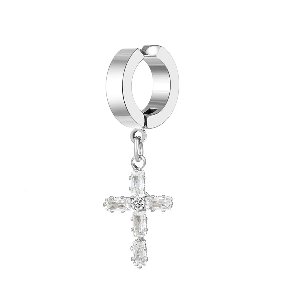 2pcs/Lot Neo-Gothic Style Stainless Steel Cross Drop Earrings Punk Dangle Hip-hop Rhinestones Dress Up for Women
2pcs/Lot Neo-Gothic Style Stainless Steel Cross Drop Earrings Punk Dangle Hip-hop Rhinestones Dress Up for Women