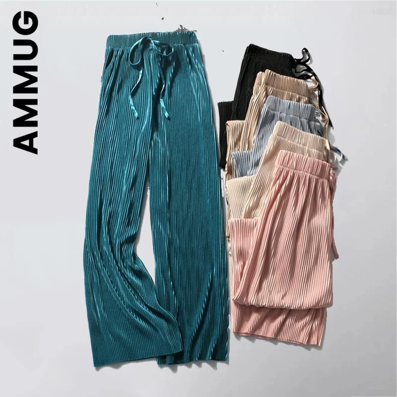 Ammug 2022 Spring Wide Leg Pants For Women Casual Elastic High Waist New Fashion Loose Long Pants Pleated Pant Trousers Femme
Ammug 2022 Spring Wide Leg Pants For Women Casual Elastic High Waist New Fashion Loose Long Pants Pleated Pant Trousers Femme