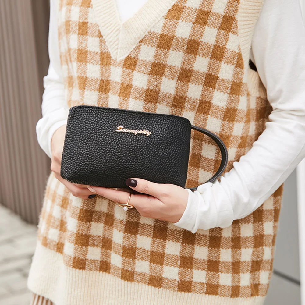 Women Evening Bag Litchi Grain PU Leather Ladies Wrist Clutch Pure Color Money Purse Wrist Pocket Zipper Handbags
Women Evening Bag Litchi Grain PU Leather Ladies Wrist Clutch Pure Color Money Purse Wrist Pocket Zipper Handbags