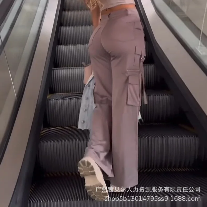 Брюки-карго женские с завышенной талией, однотонные прямые штаны в стиле сафари, длинные брюки с карманами, лето
Брюки-карго женские с завышенной талией, однотонные прямые штаны в стиле сафари, длинные брюки с карманами, лето