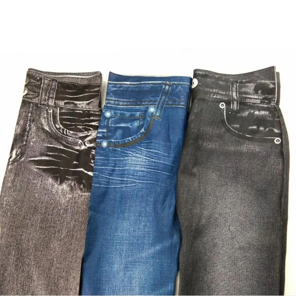 Chic Women Pencil Pants Skinny 3 Colors Women Pants Stylish Fake Jeans Women Base Pants
Chic Women Pencil Pants Skinny 3 Colors Women Pants Stylish Fake Jeans Women Base Pants