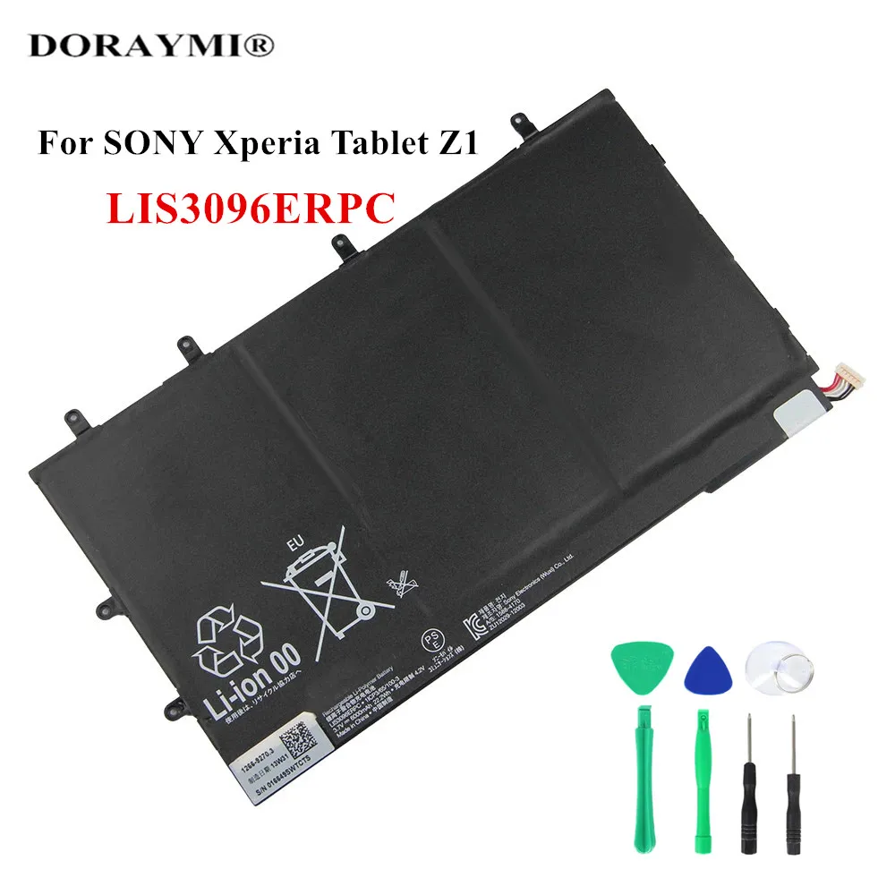 Оригинальный сменный аккумулятор LIS3096ERPC для планшета SONY Xperia Tablet Z1 1ICP3/65/100-3 SGP321 6000