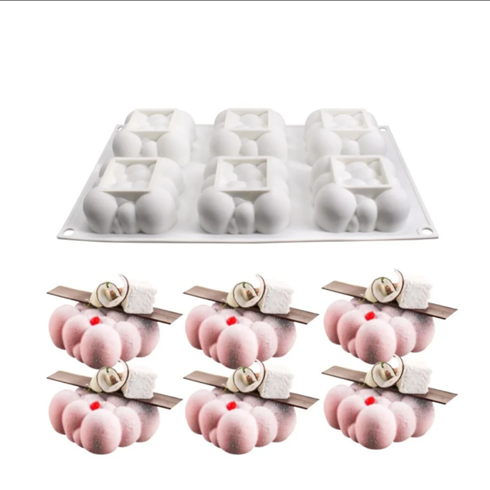 6 Cavity Square Clouds Shape Silicone Mould 3D Cloud Cake Mold Silicone Mousse Moulds Mousse Dessert Mold Wedding Cake Decor
6 Cavity Square Clouds Shape Silicone Mould 3D Cloud Cake Mold Silicone Mousse Moulds Mousse Dessert Mold Wedding Cake Decor