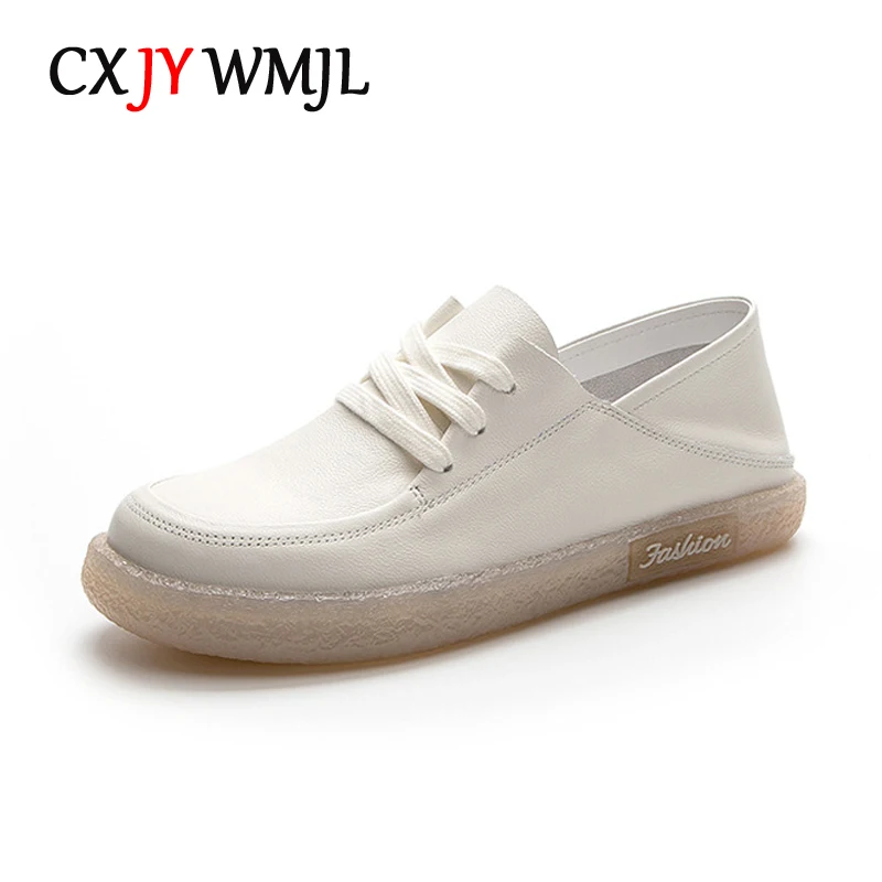 CXJYWMJL Top Layer Cowhide Women Little White Shoes Spring Summer Casual Vulcanized Shoes Genuine Leather Ladies Retro Sneakers
CXJYWMJL Top Layer Cowhide Women Little White Shoes Spring Summer Casual Vulcanized Shoes Genuine Leather Ladies Retro Sneakers