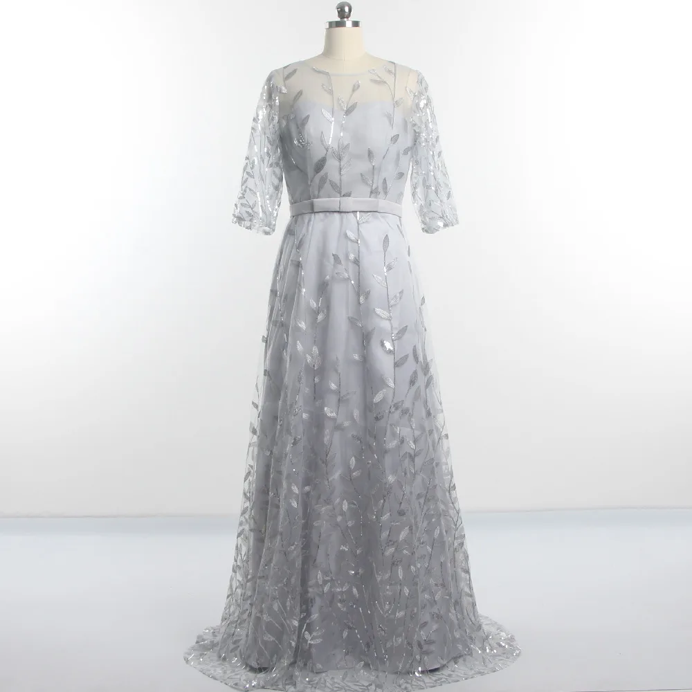 Evening Dresses Lace O-neck Half Sleeves Classic Simple Gray A-line Floor length Plus size Women 2022 Party Formal Dress LX326
Evening Dresses Lace O-neck Half Sleeves Classic Simple Gray A-line Floor length Plus size Women 2022 Party Formal Dress LX326