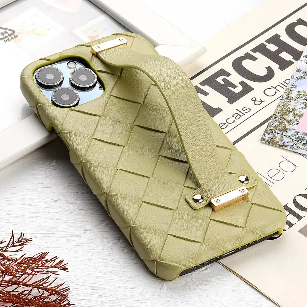 Braided Weave Heat Dissipation Wrist Strap Leather Case for IPhone 13 11 12 Pro Max XR X XS Max Kickstand Holder Phone Cover
Braided Weave Heat Dissipation Wrist Strap Leather Case for IPhone 13 11 12 Pro Max XR X XS Max Kickstand Holder Phone Cover