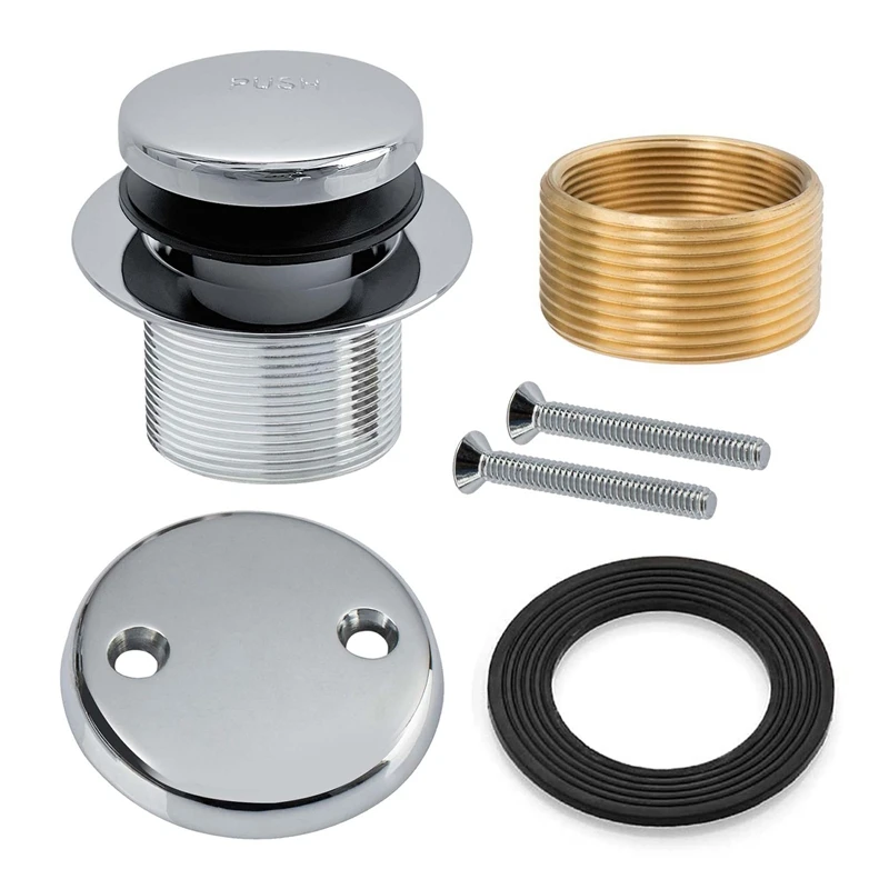 Drain Tub Drain Kit With Two-Hole Faceplate,Bathtub Drain Set Coarse Brass Chrome
Drain Tub Drain Kit With Two-Hole Faceplate,Bathtub Drain Set Coarse Brass Chrome