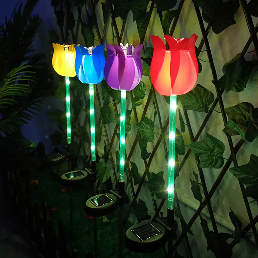 Garden Tulip Flower Shape Led Solar Light Waterproof Lawn Lights Decoration For Yard Outdoor Party Supplies Solar Lawn Lights
Garden Tulip Flower Shape Led Solar Light Waterproof Lawn Lights Decoration For Yard Outdoor Party Supplies Solar Lawn Lights
