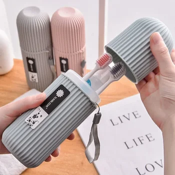 Toothbrush Protect Holder Case Portable Toothpaste Travel Camping Storage Box Travel Toothbrush Large Storage Box Portable