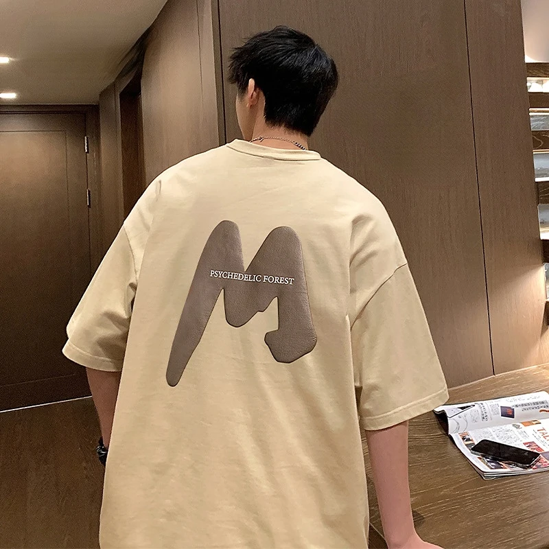 High Street T-shirt for Men Loose Summer Fashion Hip Hop Streetwear Graphic Tee Print Short Sleeve Casual Simple Trendy New Tops
High Street T-shirt for Men Loose Summer Fashion Hip Hop Streetwear Graphic Tee Print Short Sleeve Casual Simple Trendy New Tops
