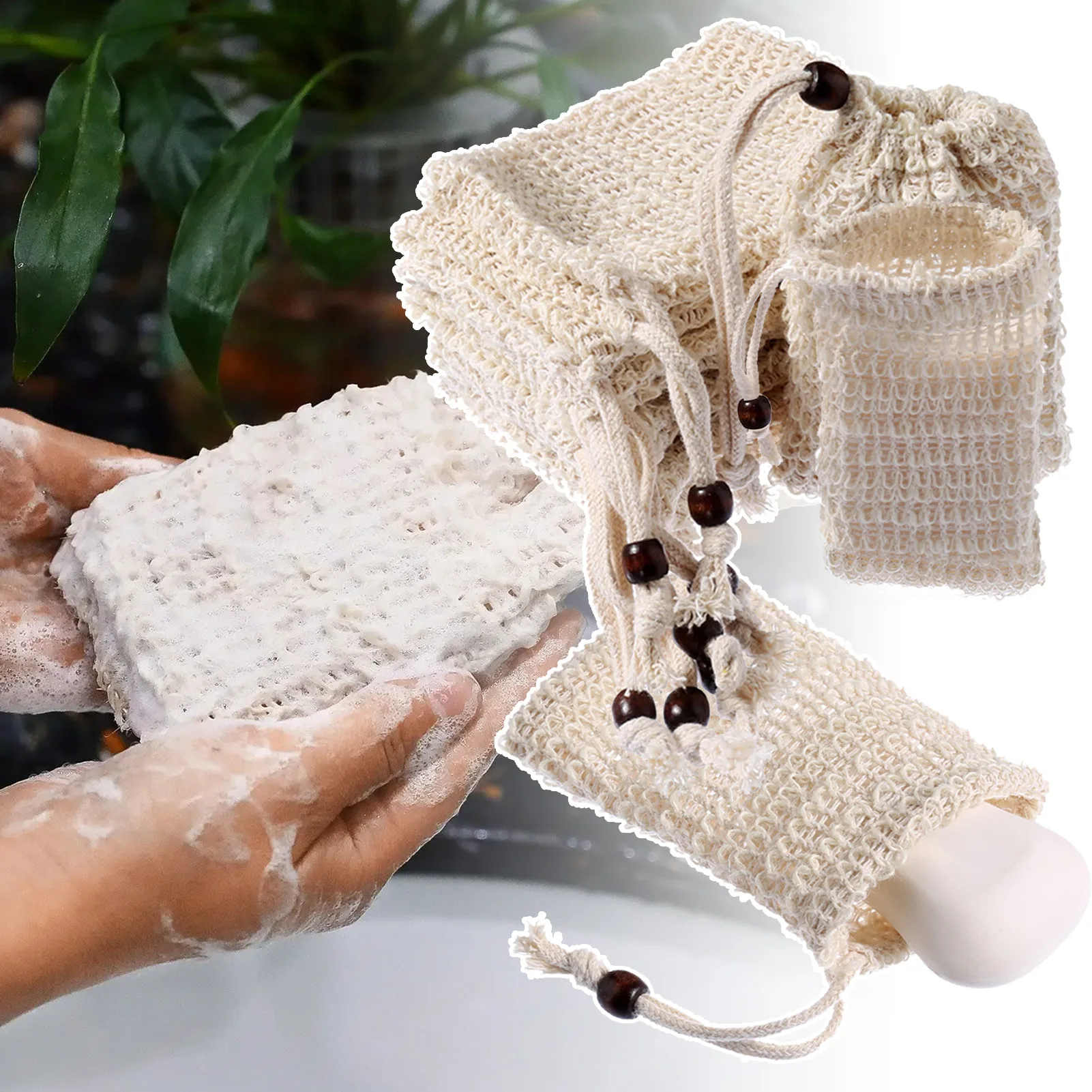 10 Pack Exfoliating Soap Bag Natural Soap Saver Pouch Bag For Shower Reusable Bath Soap Bags With Drawstring Bubble Foam Pocket
10 Pack Exfoliating Soap Bag Natural Soap Saver Pouch Bag For Shower Reusable Bath Soap Bags With Drawstring Bubble Foam Pocket