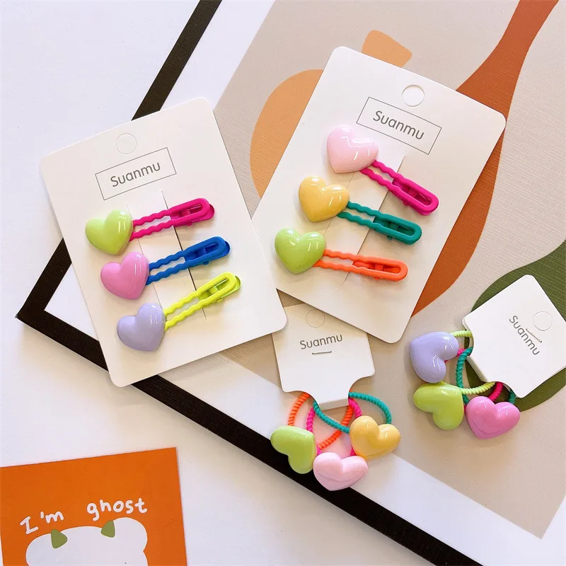 3pcs Set of Cute Baby Hairpin for Girls Children High Elastic Hair Ring Resin Candy Color Korean Kawaii Hair Accessories Kids
3pcs Set of Cute Baby Hairpin for Girls Children High Elastic Hair Ring Resin Candy Color Korean Kawaii Hair Accessories Kids