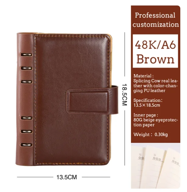 Блокнот из черной кожи A5
Блокнот из черной кожи A5