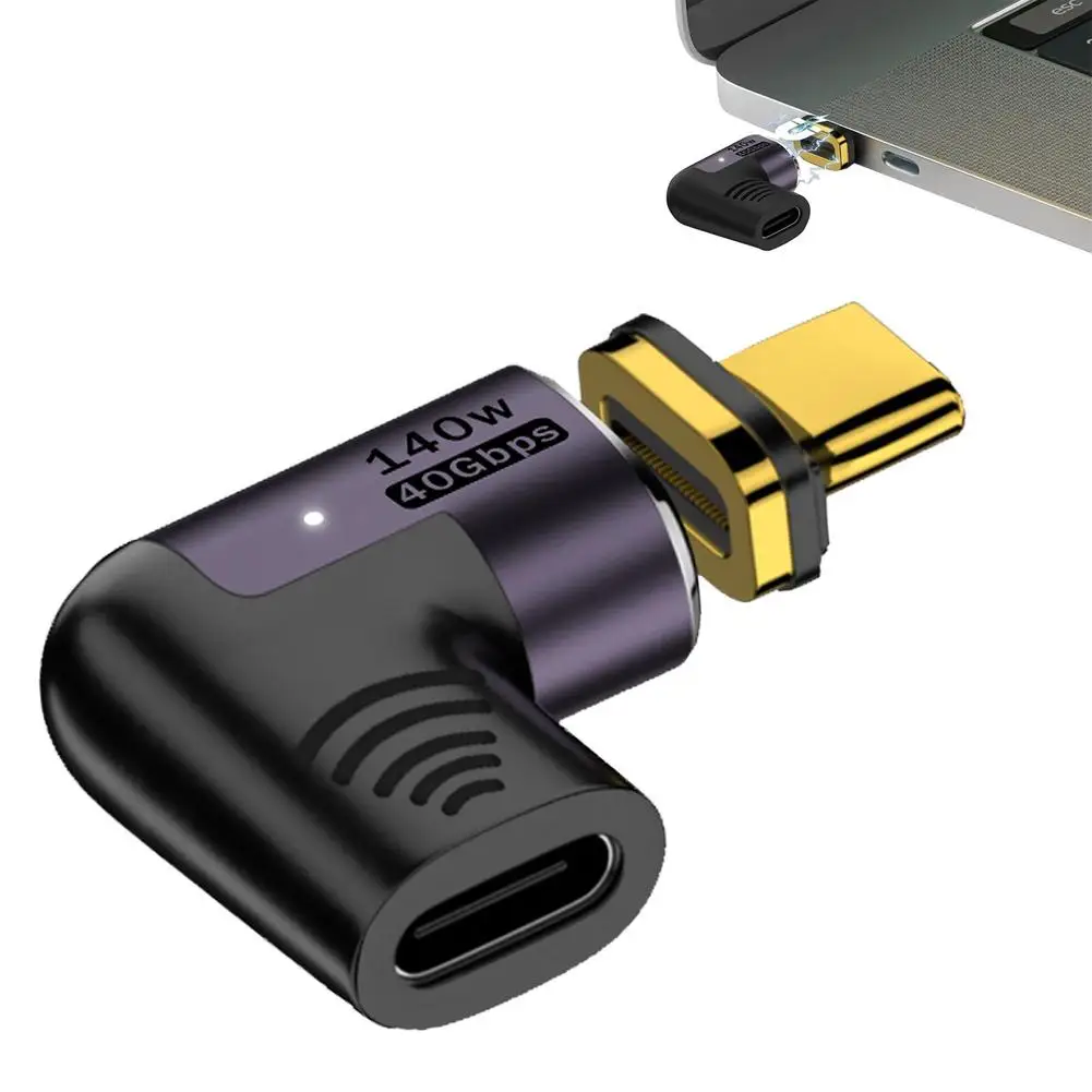 140w USB Type-c Magnetic Adapter 40gbps 8k High Power Fast Charging Adapter Converter For Game Console
140w USB Type-c Magnetic Adapter 40gbps 8k High Power Fast Charging Adapter Converter For Game Console