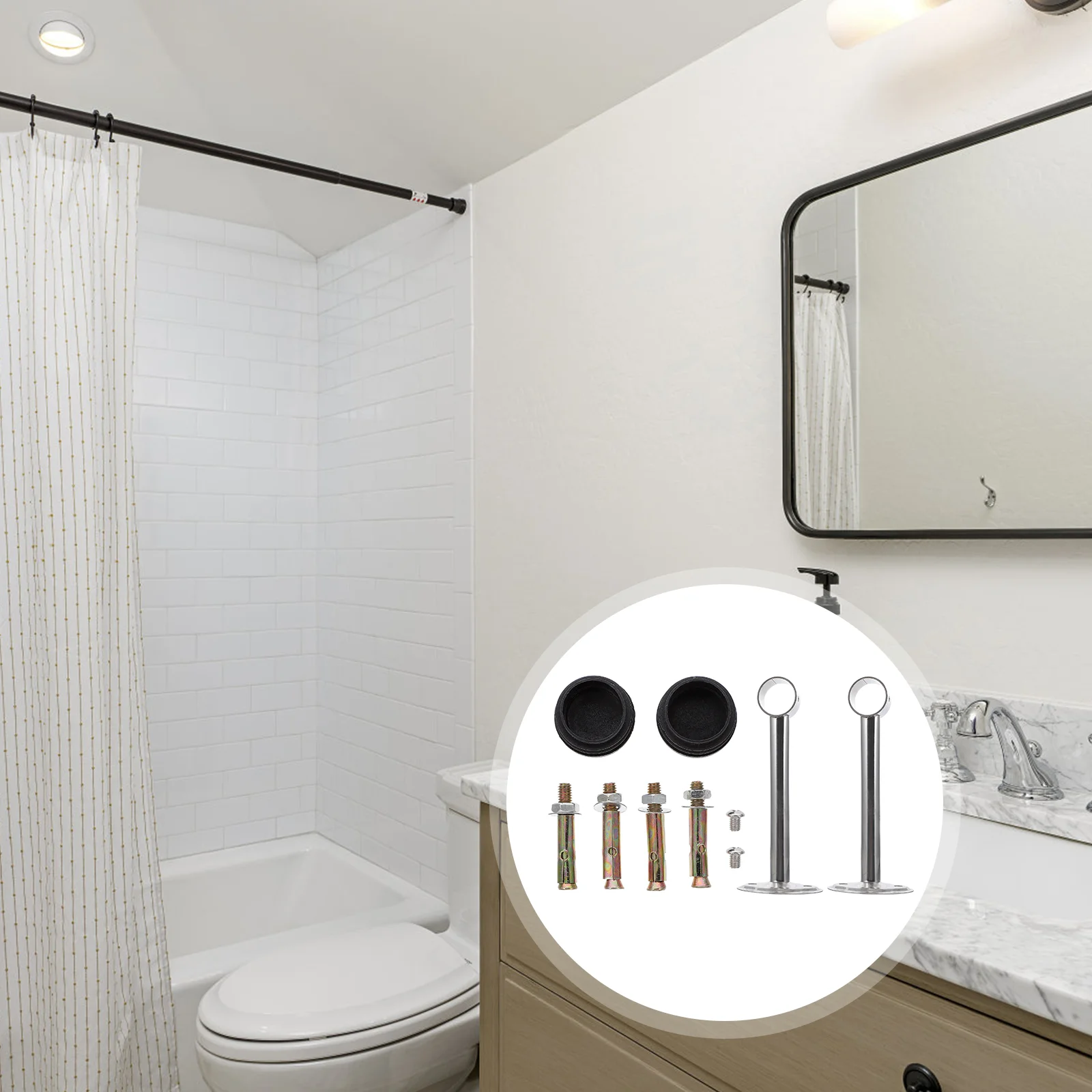 Rod Holder Closet Curtain Socket Bracket Mount Shower Ceiling Wardrobe Cabinet Wall Support Tube Flange Bathroom Pole Rods End
Rod Holder Closet Curtain Socket Bracket Mount Shower Ceiling Wardrobe Cabinet Wall Support Tube Flange Bathroom Pole Rods End