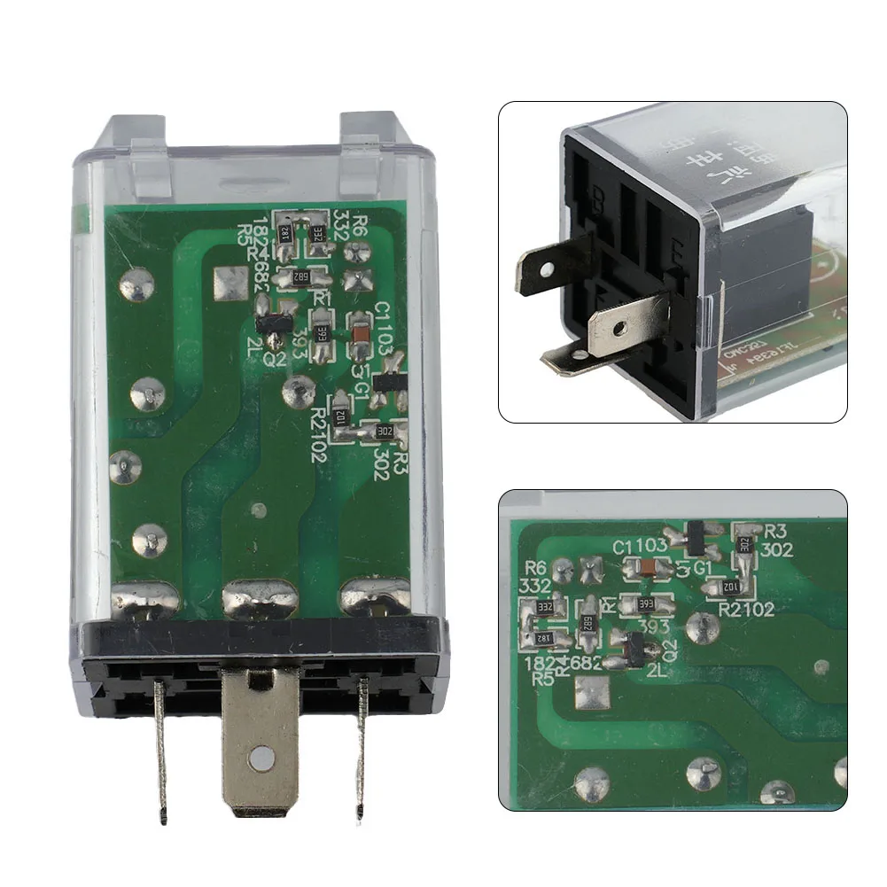 12V 3Pin Car LED Light Flasher Relay Turn Signal Rate Control Blinker Relay 180W Flasher Relay For 3-pin Configuration
12V 3Pin Car LED Light Flasher Relay Turn Signal Rate Control Blinker Relay 180W Flasher Relay For 3-pin Configuration