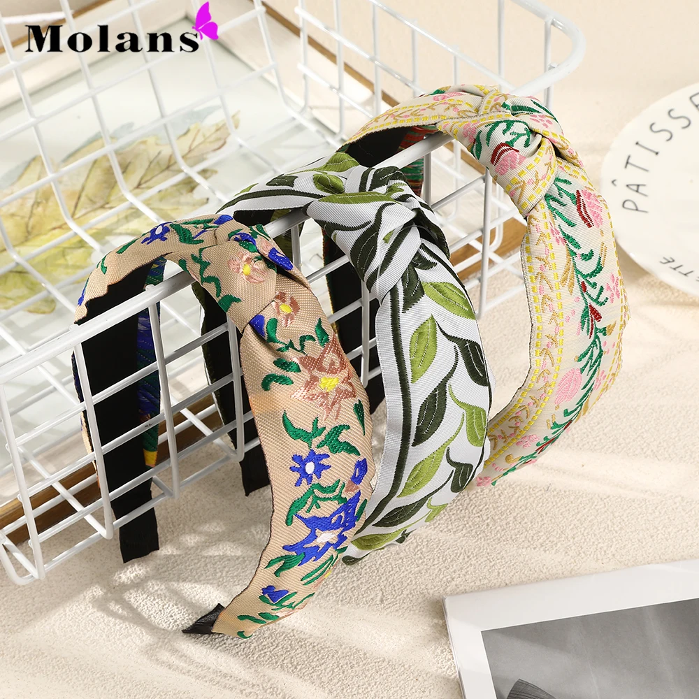 Molans Women's Embroidered Flower Ethnic Headband Retro Style Hair Hoop Hair Accessories Colorful Hairband Bandana Headwear
Molans Women's Embroidered Flower Ethnic Headband Retro Style Hair Hoop Hair Accessories Colorful Hairband Bandana Headwear