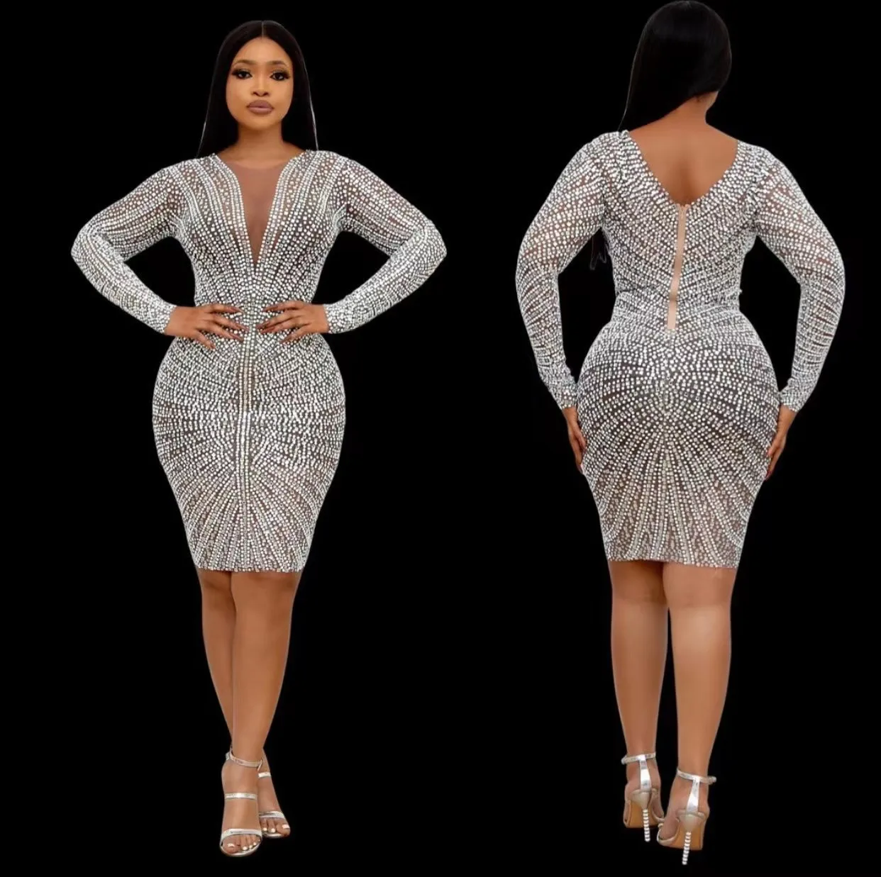 Shining Luxurious Evening Celebrate Long Sleeves Dress Birthday Club Party Stage Costume Performance Dancer Singer Outfit
Shining Luxurious Evening Celebrate Long Sleeves Dress Birthday Club Party Stage Costume Performance Dancer Singer Outfit