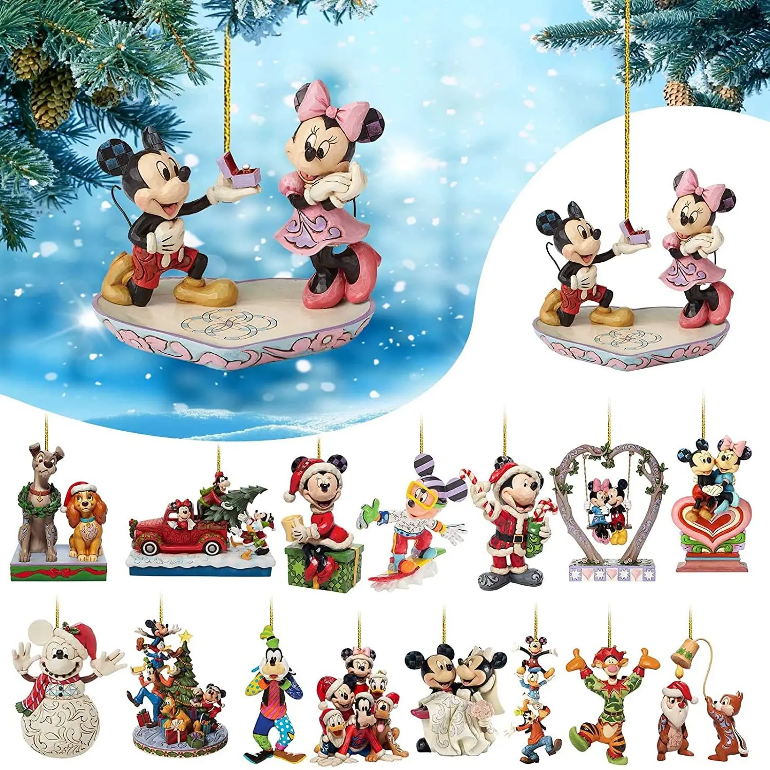 Disney Christmas Tree Decorations Ornament Pendant Anime Figures Mickey Mouse Minnie Cartoon Acrylic Christmas Decorations 2023
Disney Christmas Tree Decorations Ornament Pendant Anime Figures Mickey Mouse Minnie Cartoon Acrylic Christmas Decorations 2023
