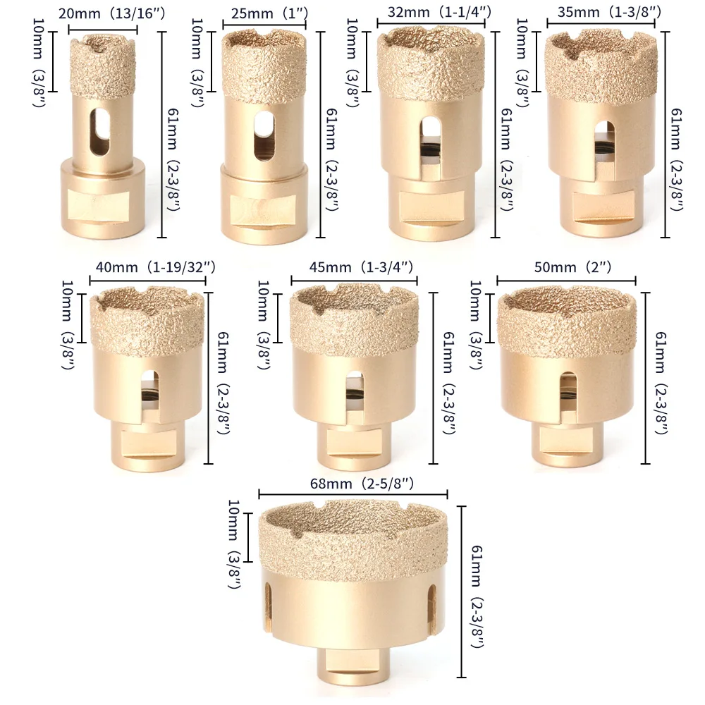 На резьбовой шпиндель M14 комплект алмазных сухих вакуумно припаянных сверлильных коронок с чашечной формой для керамики, гранита, мрамора, плитки, и инструментов для сверления отверстий 5/6/8 штук
На резьбовой шпиндель M14 комплект алмазных сухих вакуумно припаянных сверлильных коронок с чашечной формой для керамики, гранита, мрамора, плитки, и инструментов для сверления отверстий 5/6/8 штук