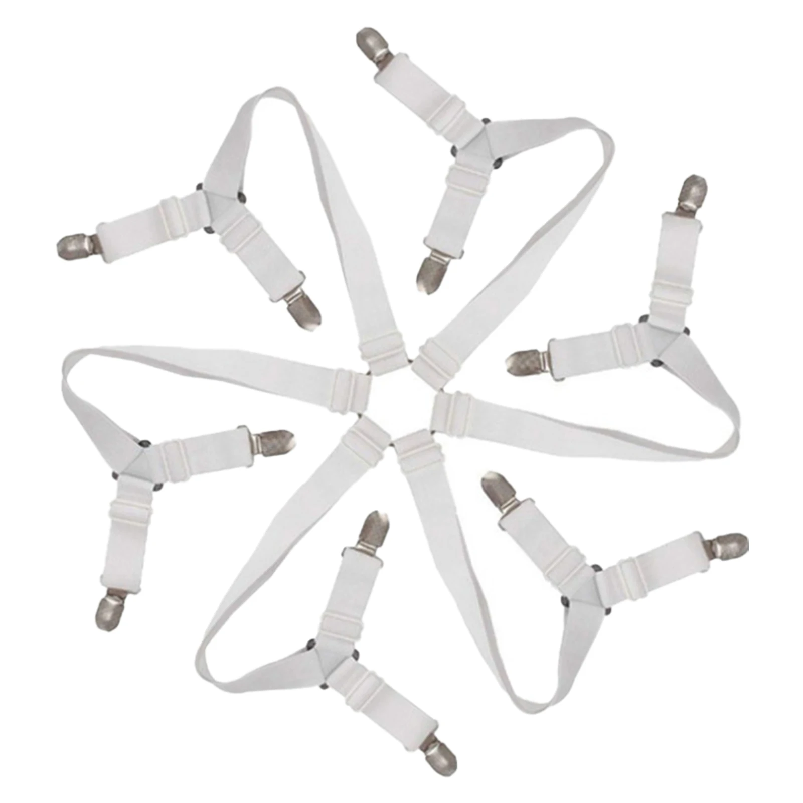 6 Sides Home Textile Elastic Adjustable Tensioner Strong With Clip Ironing Board Bed Sheet Fastener Strap Corner Holder Sofa
6 Sides Home Textile Elastic Adjustable Tensioner Strong With Clip Ironing Board Bed Sheet Fastener Strap Corner Holder Sofa