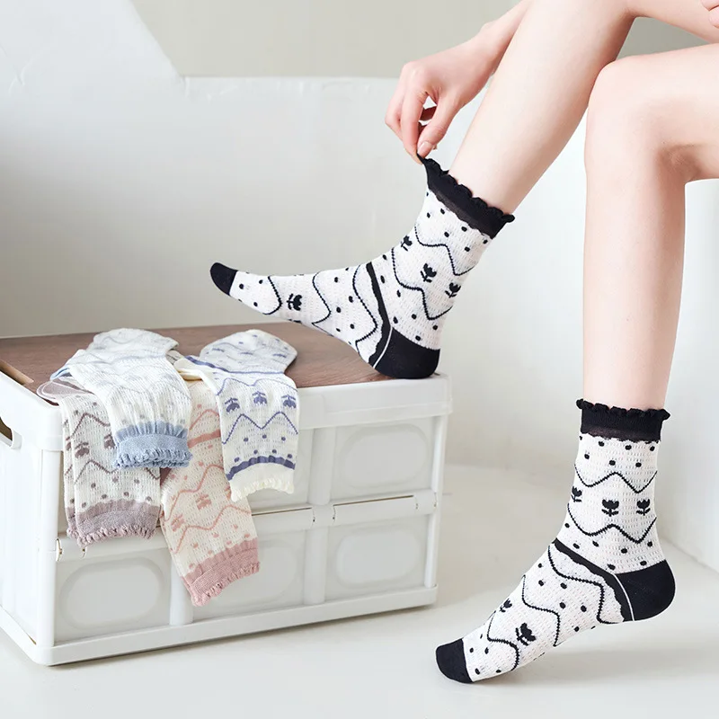 Women cotton socks 3pairs/lot summer ultra-thin lady socks mesh girl female socks macrame cute socks VKMONY
Women cotton socks 3pairs/lot summer ultra-thin lady socks mesh girl female socks macrame cute socks VKMONY