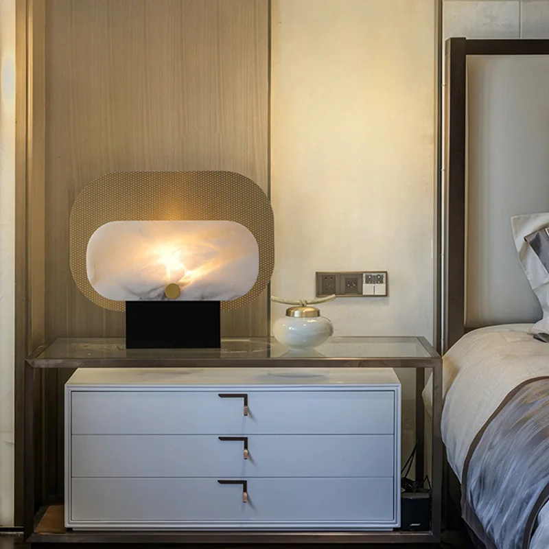 Night Light Decorative Table Lamp Modern Creative Marble Nordic American Bedroom Bedside Study Designer Living Room Night Light
Night Light Decorative Table Lamp Modern Creative Marble Nordic American Bedroom Bedside Study Designer Living Room Night Light