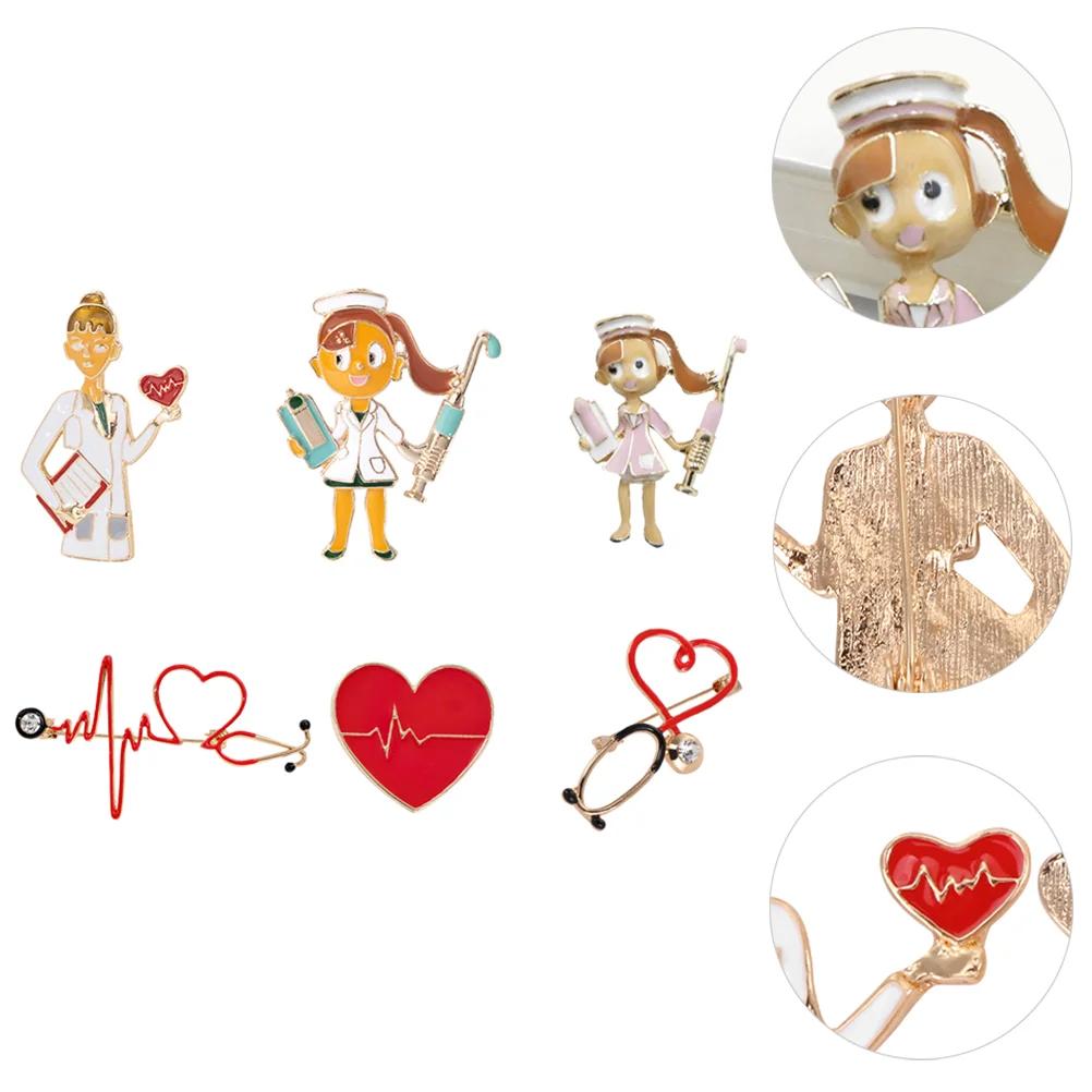 Doctor Nurse Brooch Hear Beat Decorative Badge Alloy Breastpin Heart Shaped Nursing Accessories Nurses
Doctor Nurse Brooch Hear Beat Decorative Badge Alloy Breastpin Heart Shaped Nursing Accessories Nurses