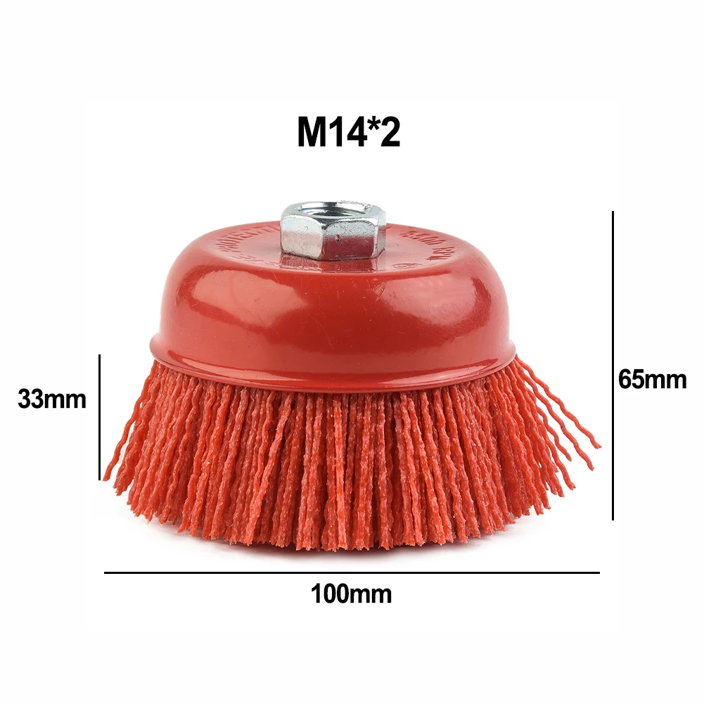 4In Nylon Bristle Cup Brush Abrasive Wheel For Metal Wood Paint Stripping Surface Rust Tile Stone Cement Angle Grinder Tool Part
4In Nylon Bristle Cup Brush Abrasive Wheel For Metal Wood Paint Stripping Surface Rust Tile Stone Cement Angle Grinder Tool Part