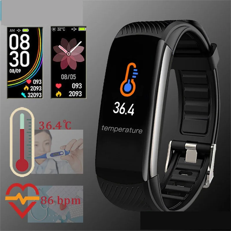Temperature Smart Band Men Women Smart Bracelet Fitness Tracker For Android IOS Clock Smartband Wristband Smart Wrist Band
Temperature Smart Band Men Women Smart Bracelet Fitness Tracker For Android IOS Clock Smartband Wristband Smart Wrist Band
